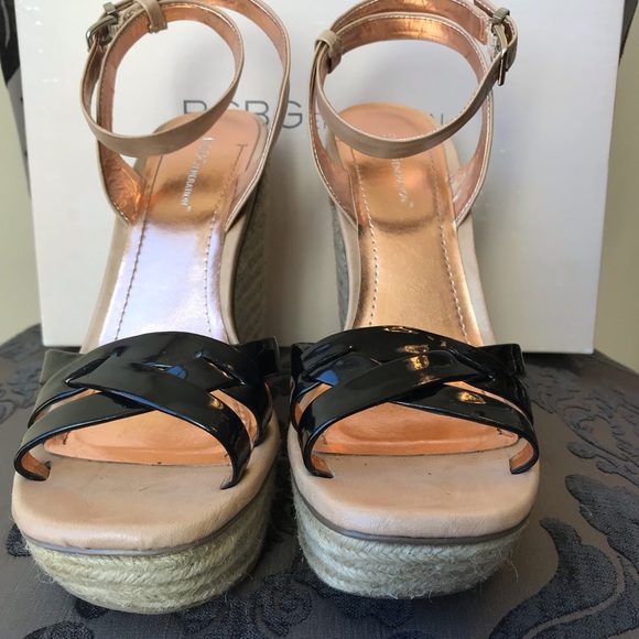 BCBG BG-FRANKEE IN BLK/MOJAVE PAT P/ORACLE LEATHER - Picture 4 of 5